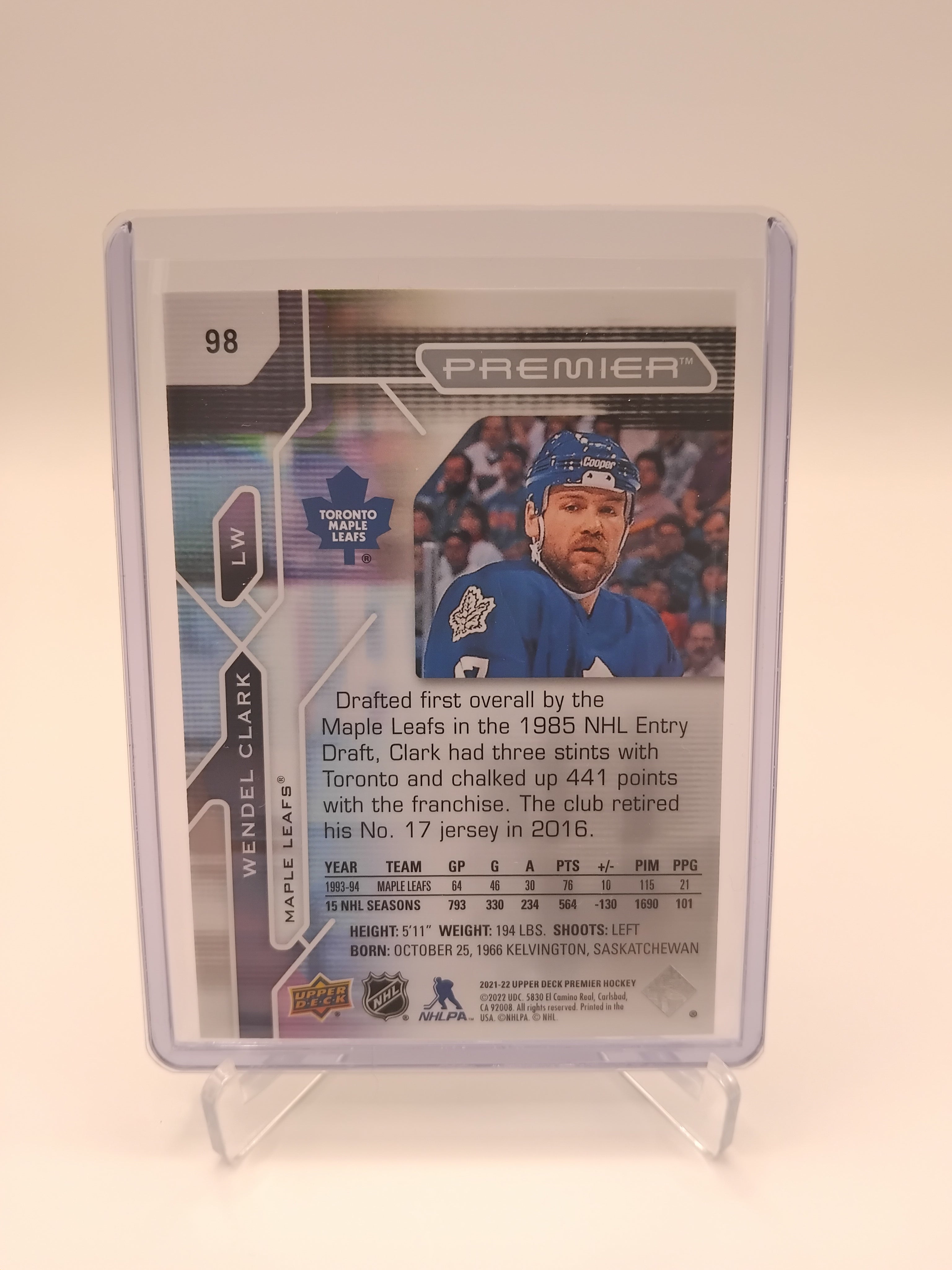 2021-22 Premier Wendel Clark 13/99