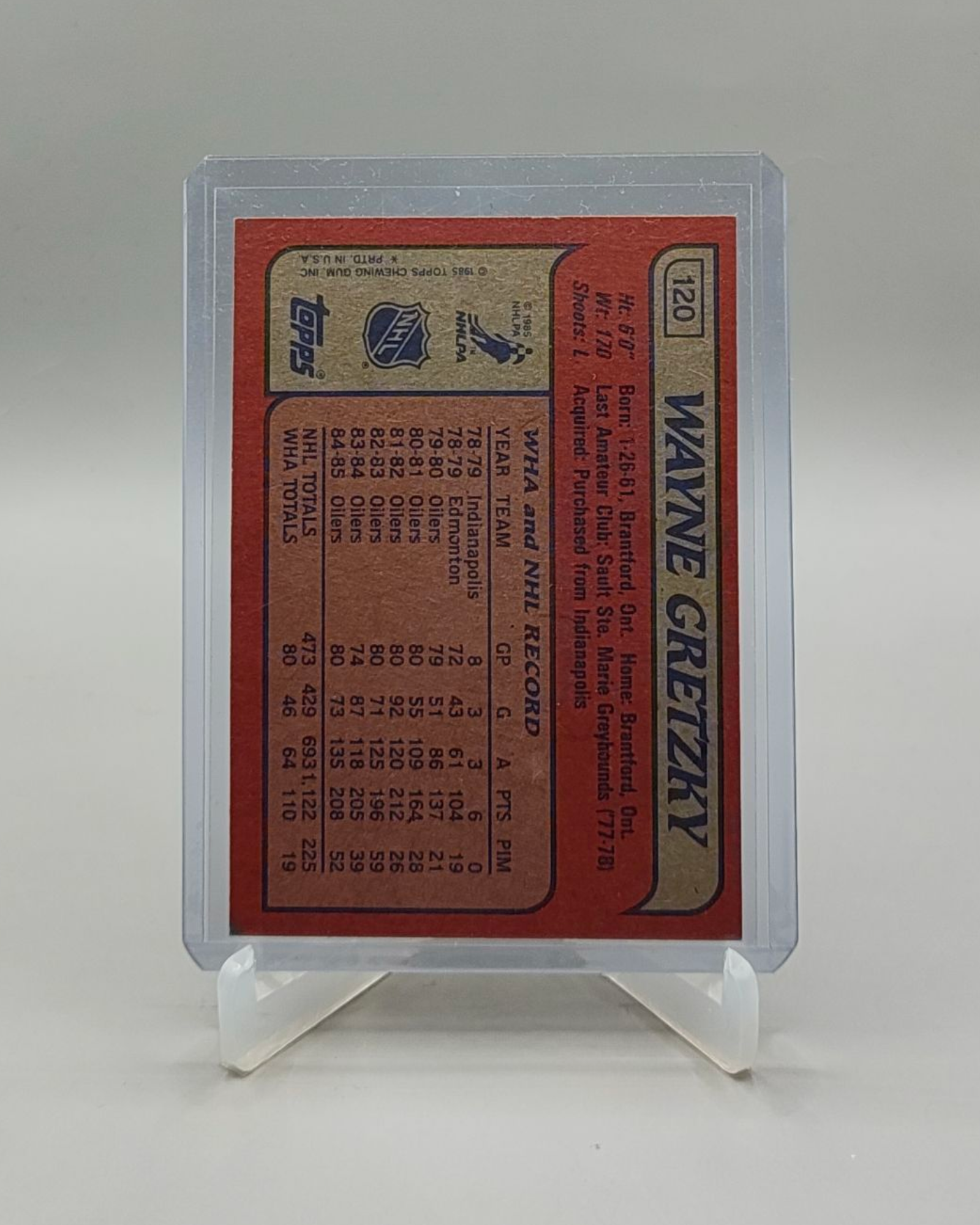 1985-86 Topps #120 Wayne Gretzky