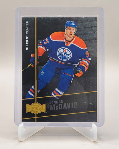 2015-16 Fleer Showcase #MU-1 Connor McDavid Metal Universe Rookies