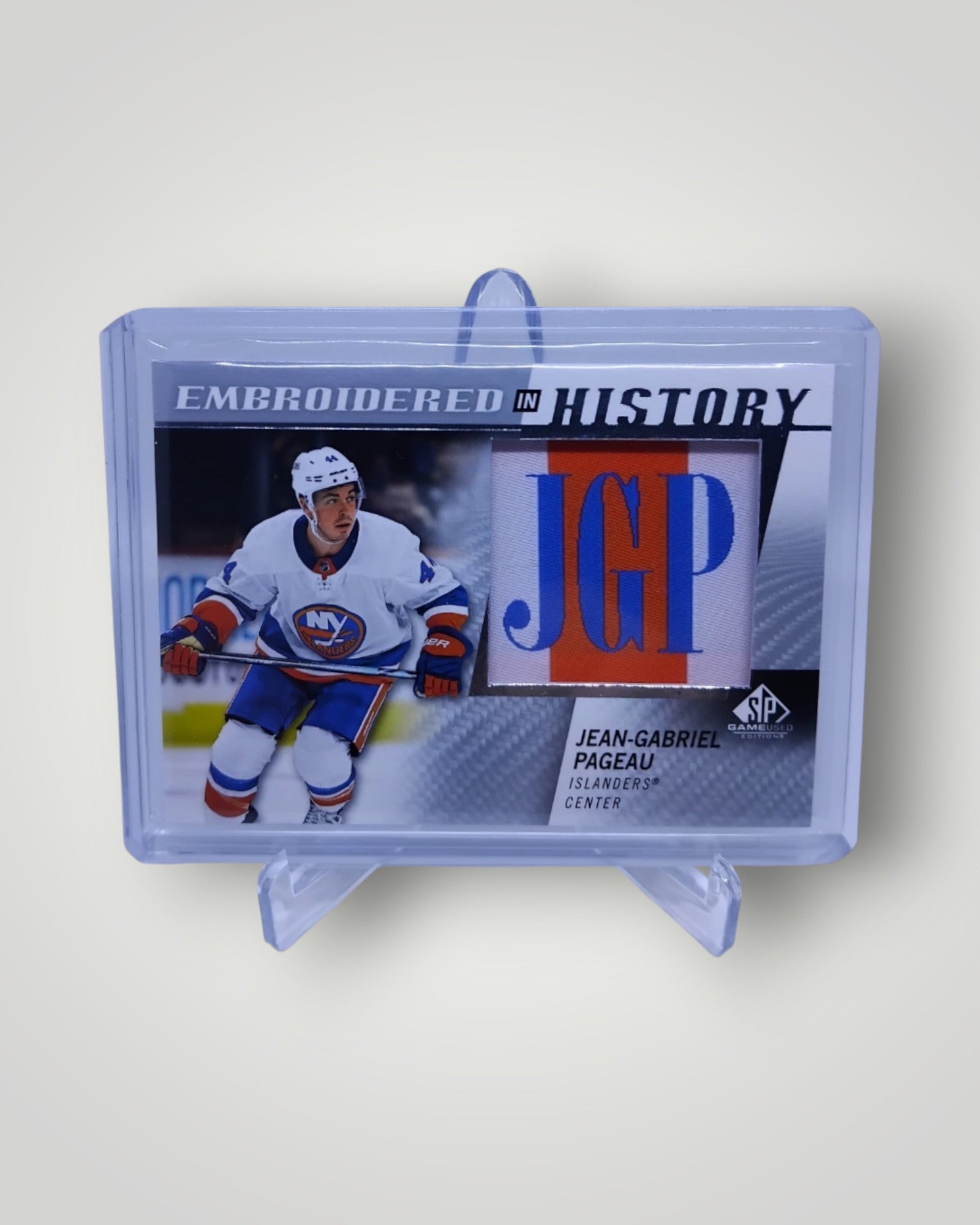2021-22 SP Game Used #36 Embroided in History Jean-Gabriel Pageau Patch