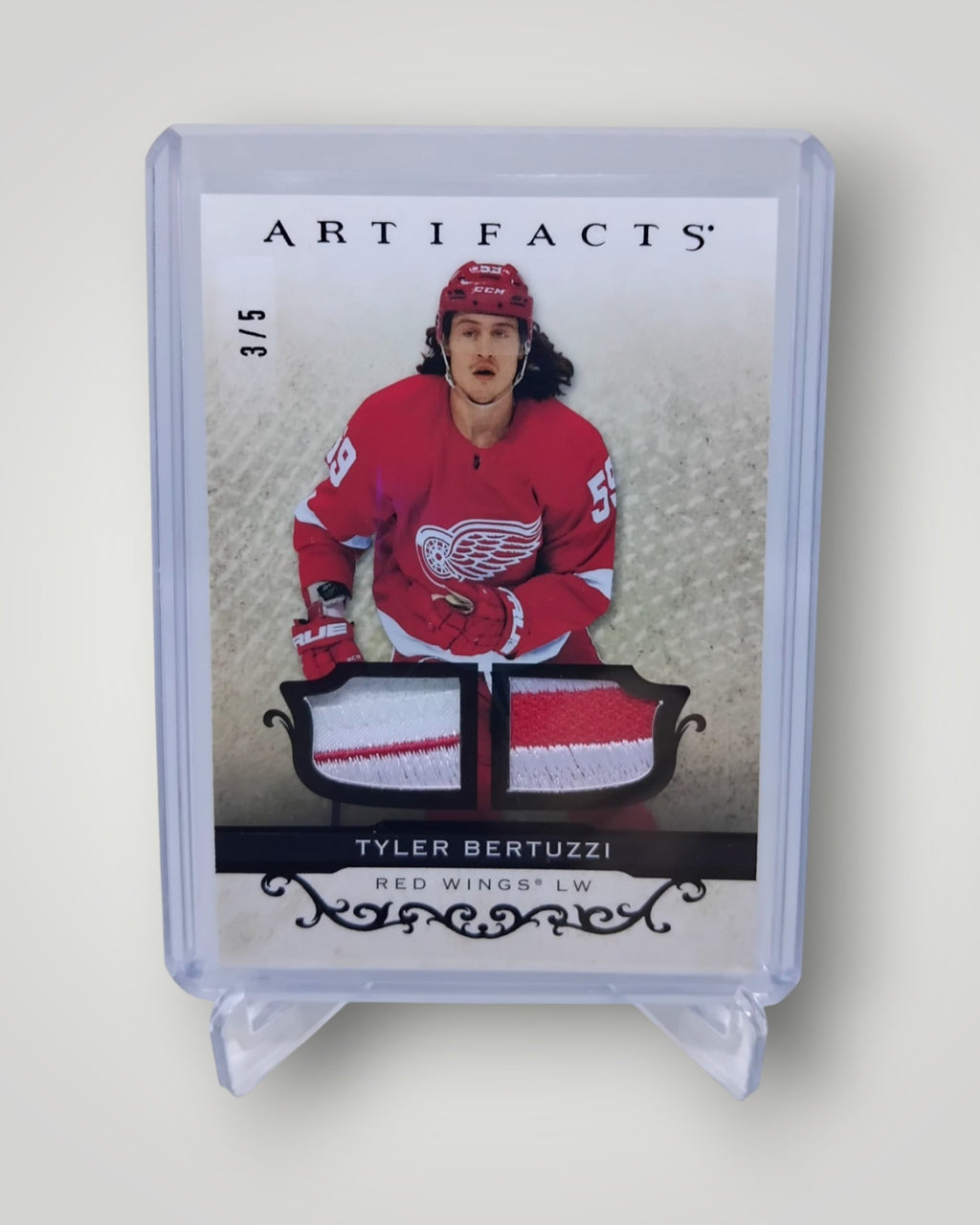 2021-22 Upper Deck Artifacts #79 Tyler Bertuzzi Dual Patch 3/5
