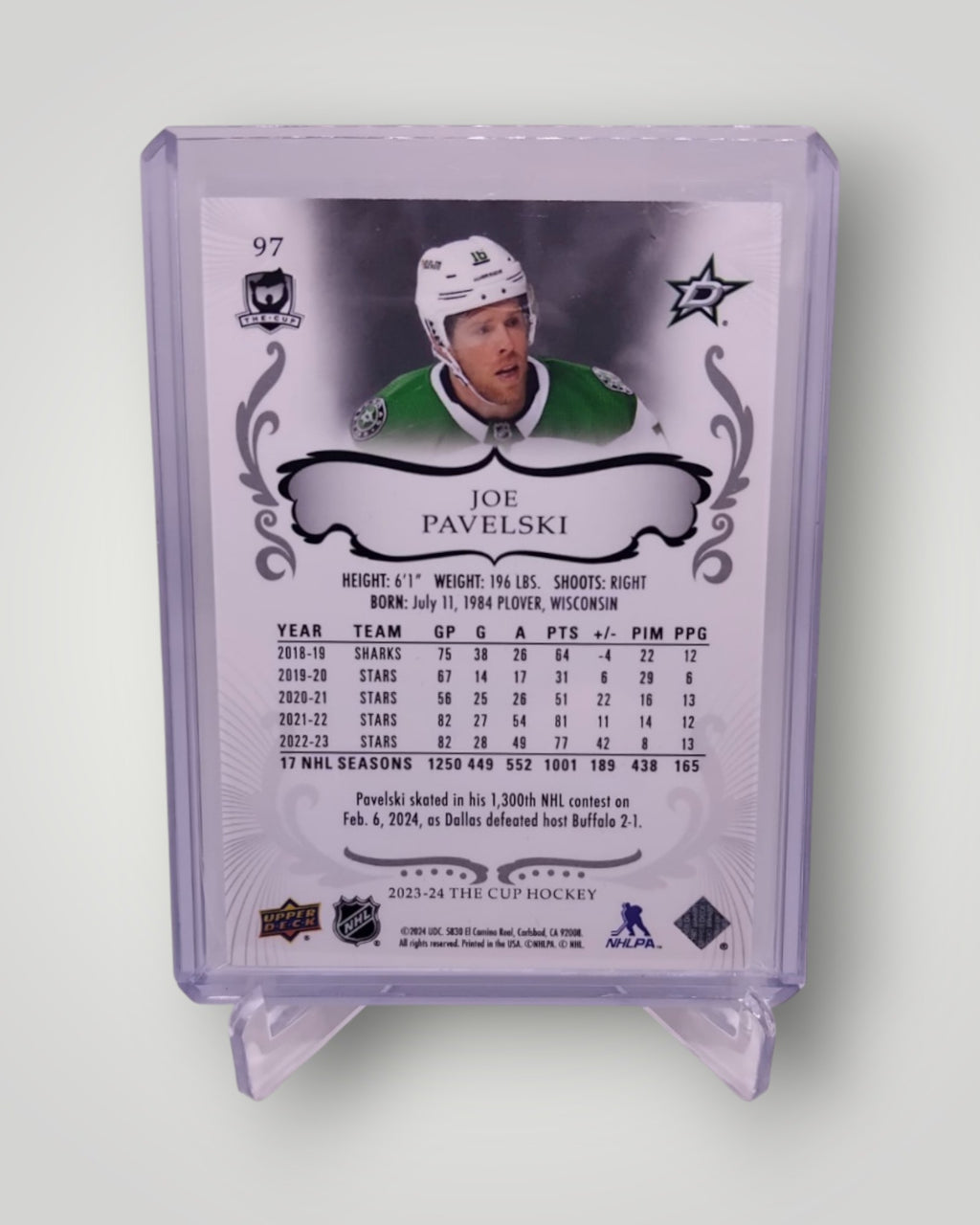 2023-24 Upper Deck The Cup #97 Joe Pavelski 107/249